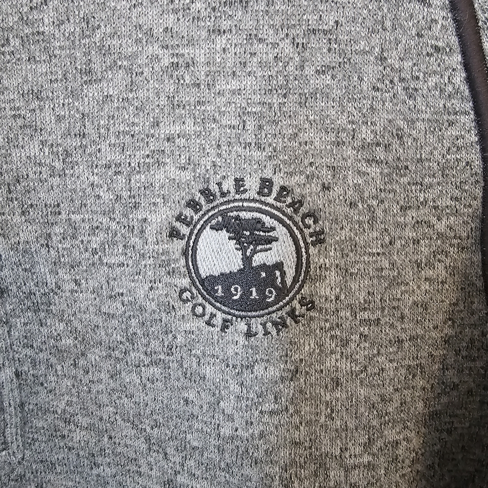 NWOT Cutter & Buck Pebble Beach Golf Links Mainsail Sweater 1/2 Zip Mens Large